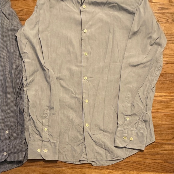 Pal Zileri Light and Dark Blue Dress Shirts - Picture 8 of 17